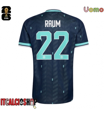 Germania David Raum #22 Seconda Maglia Mondiali 2026 Manica Corta